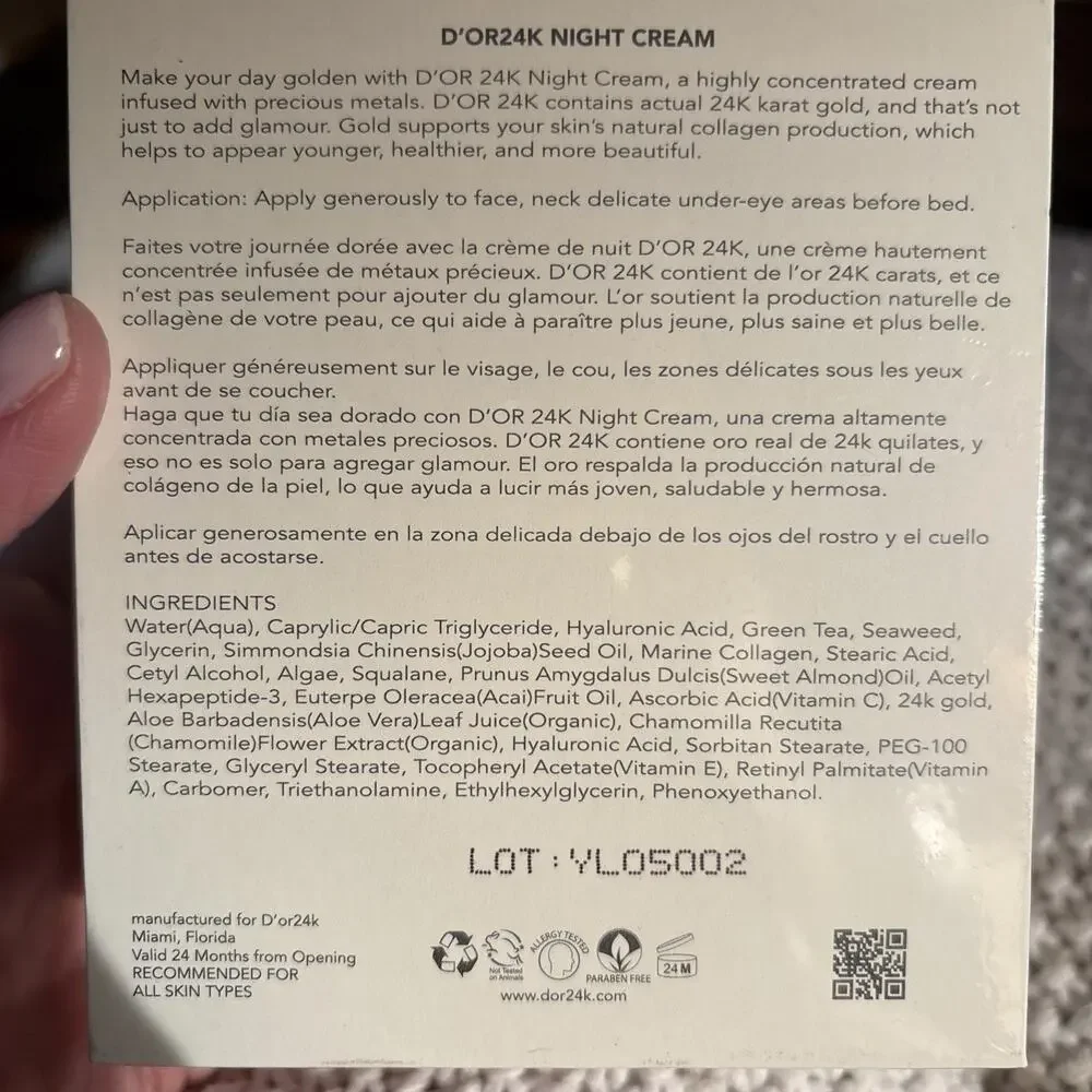 D’or24k Night Cream